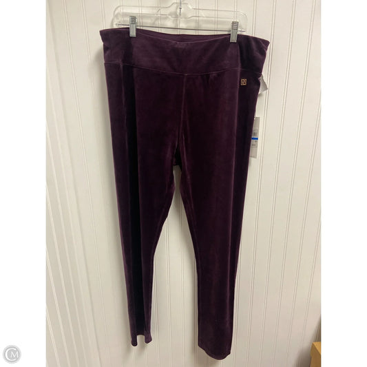 Pants Lounge By Calvin Klein In Purple, Size: Xl