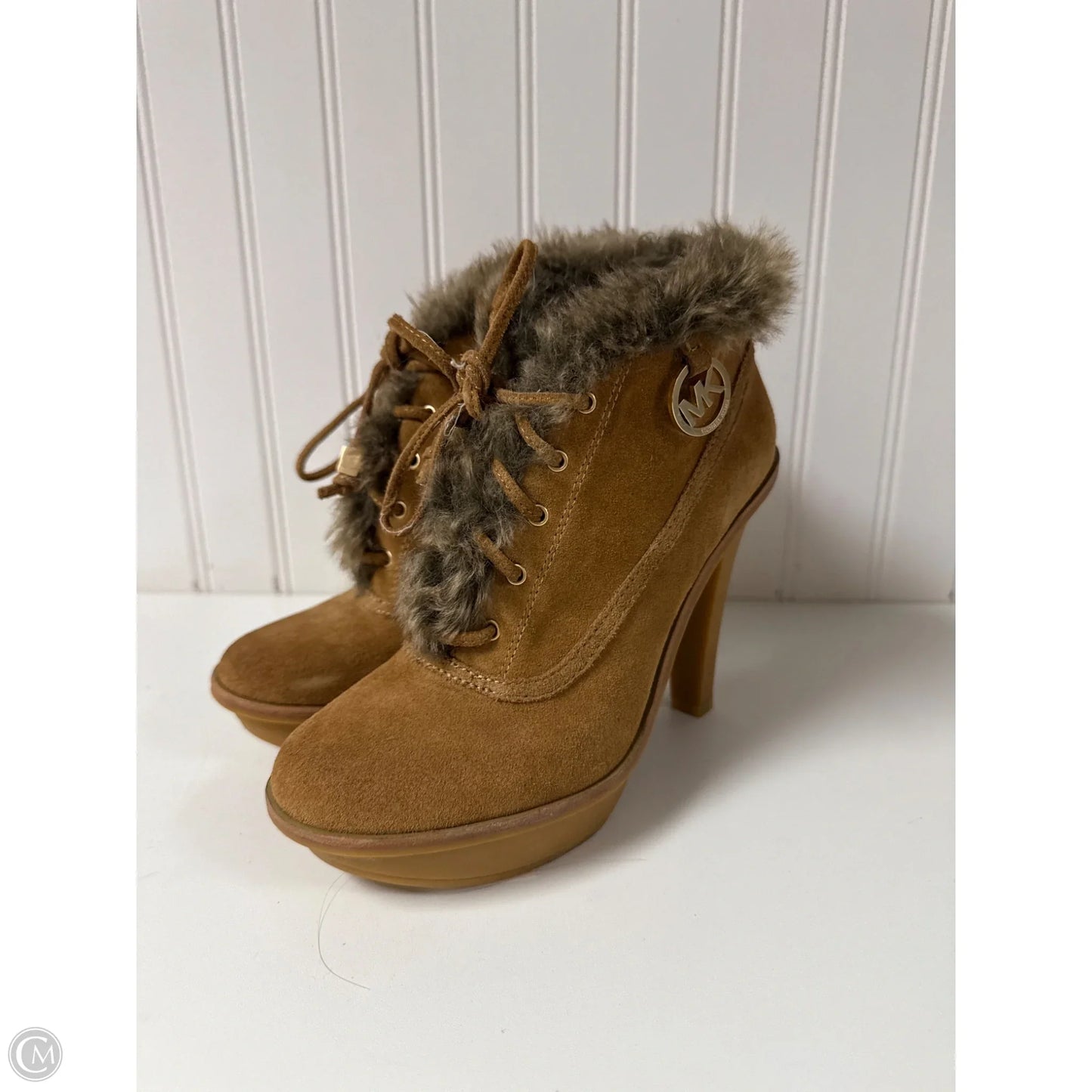 Boots Designer By Michael Kors In Tan, Size: 6