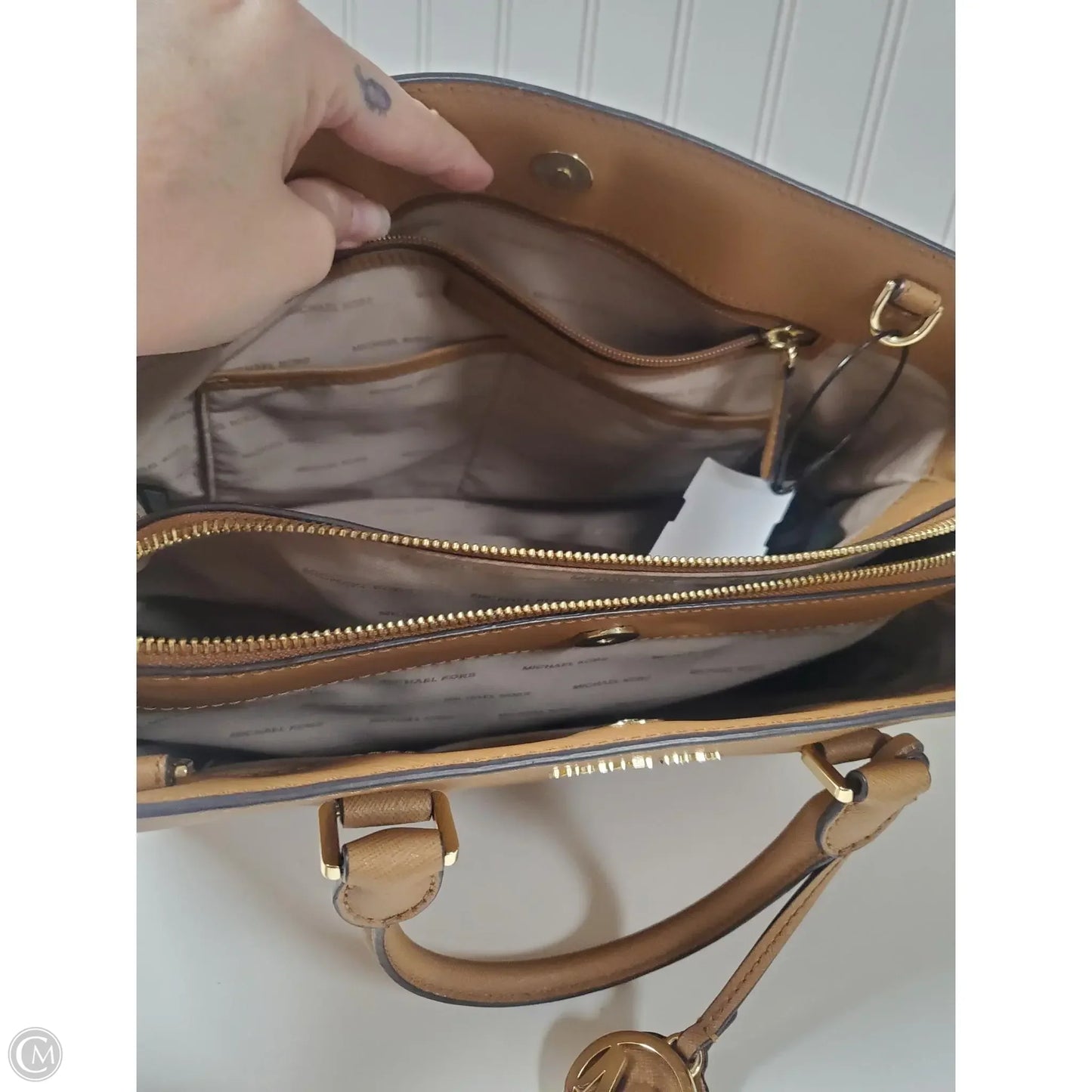 Handbag Designer By Michael Kors, Size: Large