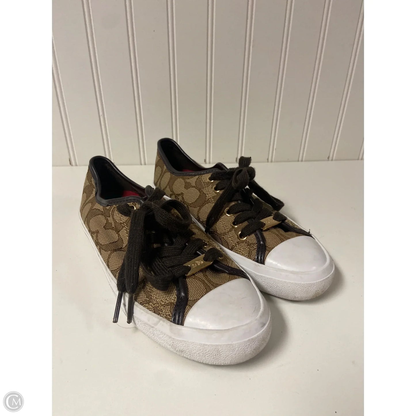 Shoes Designer By Coach In Brown, Size: 5.5