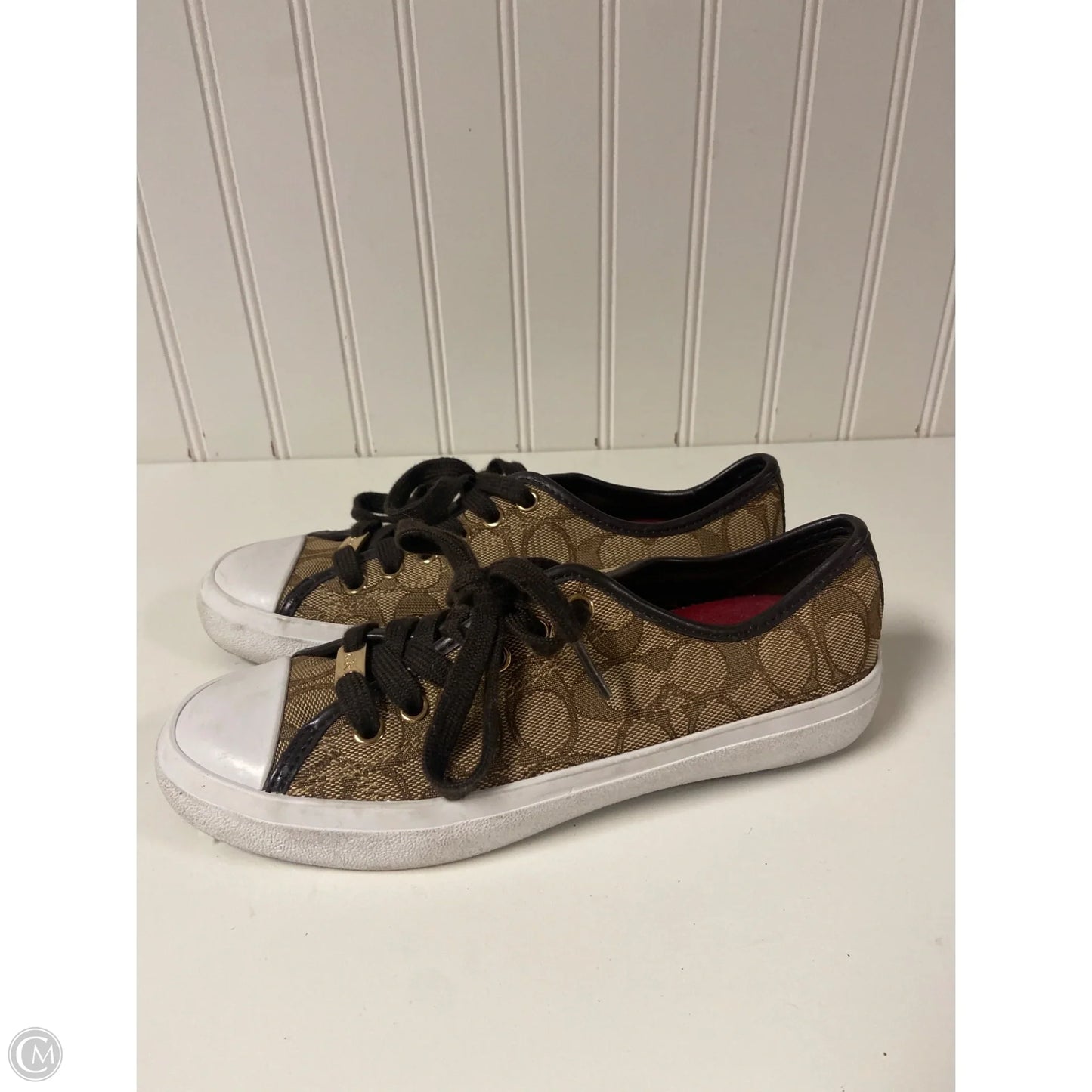 Shoes Designer By Coach In Brown, Size: 5.5