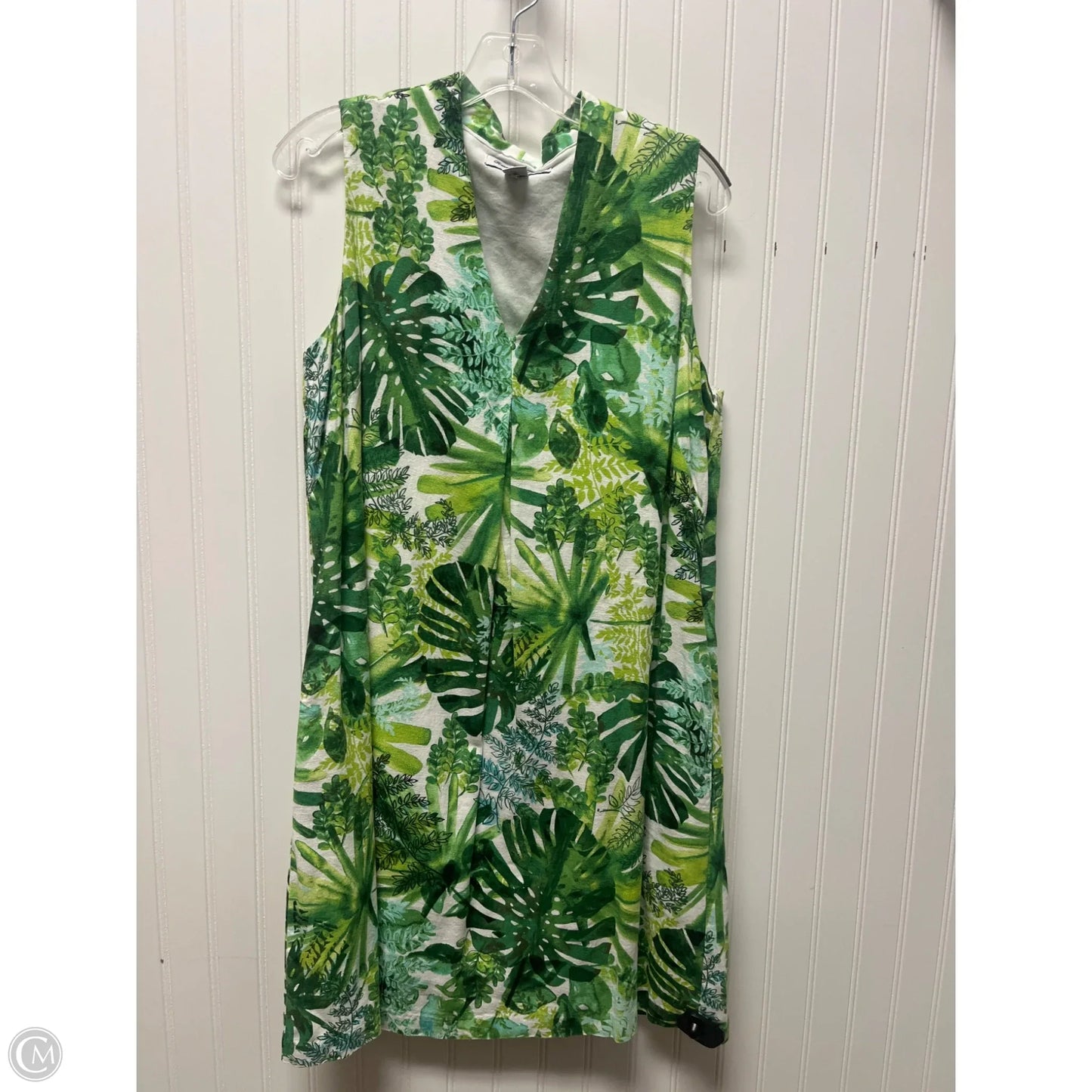 Dress Casual Midi By Tommy Bahama In Grey & White, Size: M