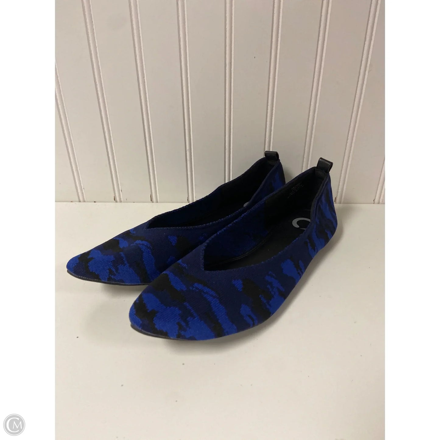 Shoes Flats By Clothes Mentor In Blue, Size: 9.5