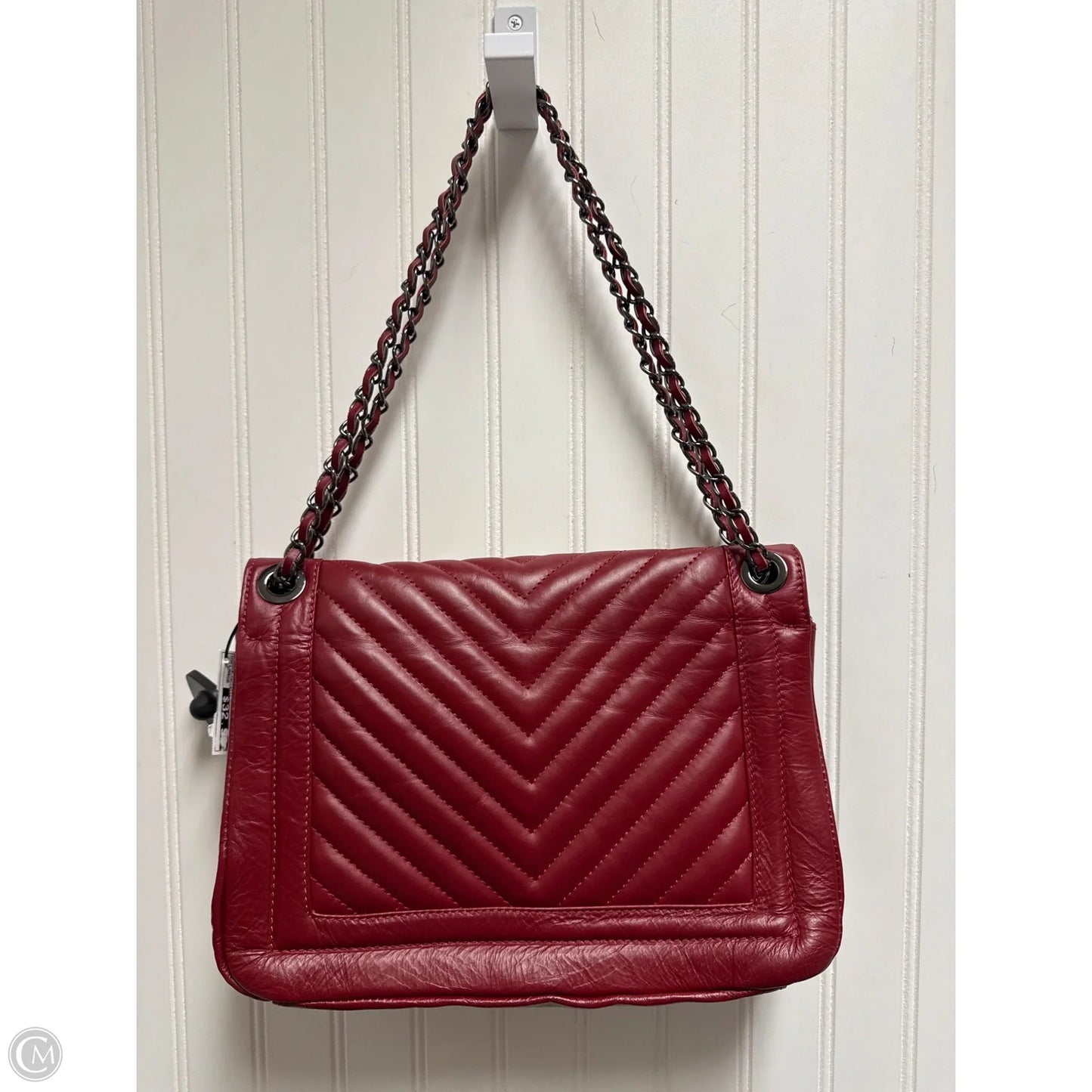 Handbag Leather By Cmc, Size: Large