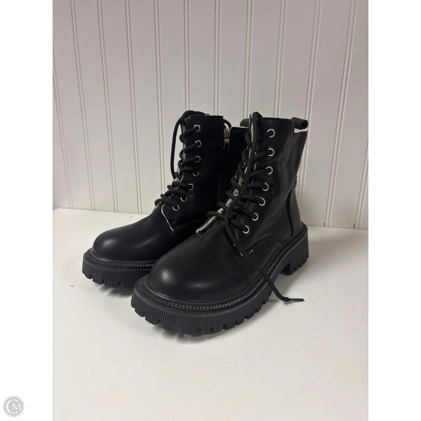 Boots Ankle Heels By Cme In Black, Size: 7