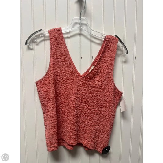 Top Sleeveless By A New Day In Coral, Size: M