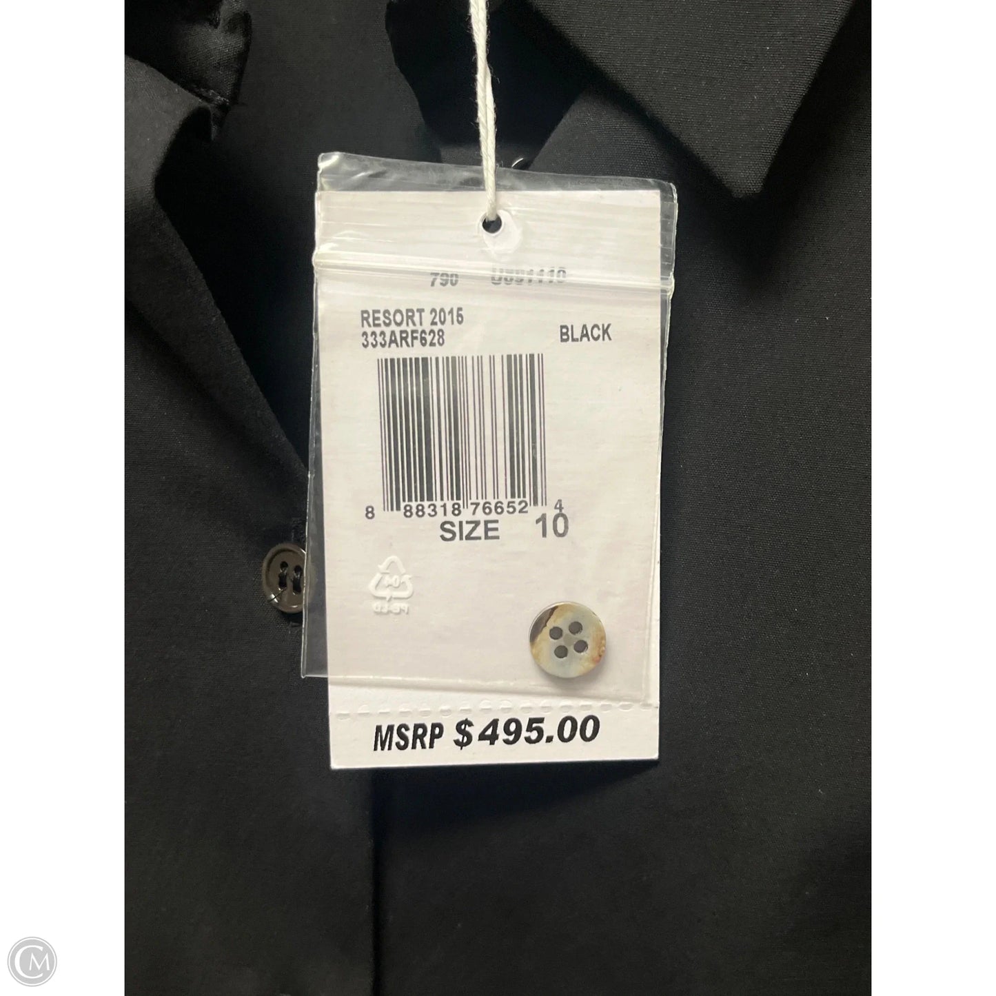 Top Long Sleeve Designer By Michael Kors In Black, Size: M