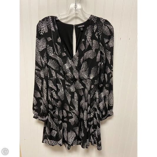 Dress Casual Short By Express In Black & White, Size: Xs