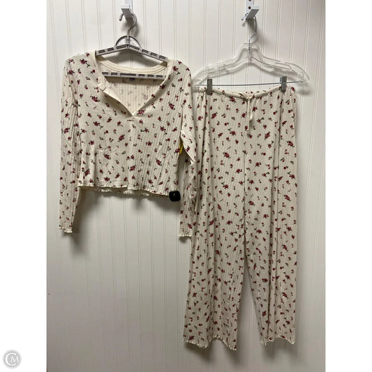 Lounge Set Pants By Old Navy In Cream, Size: M
