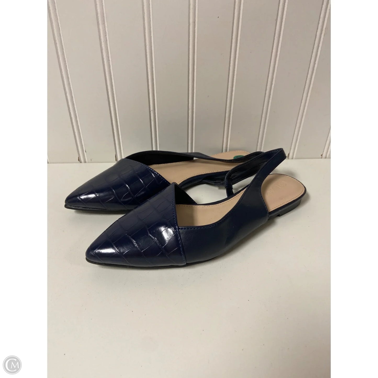 Shoes Flats By Clothes Mentor In Navy, Size: 5.5