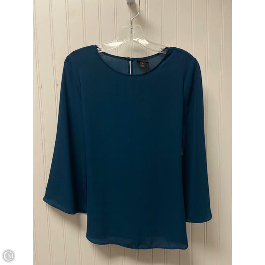 Top Long Sleeve By Worthington In Teal, Size: S