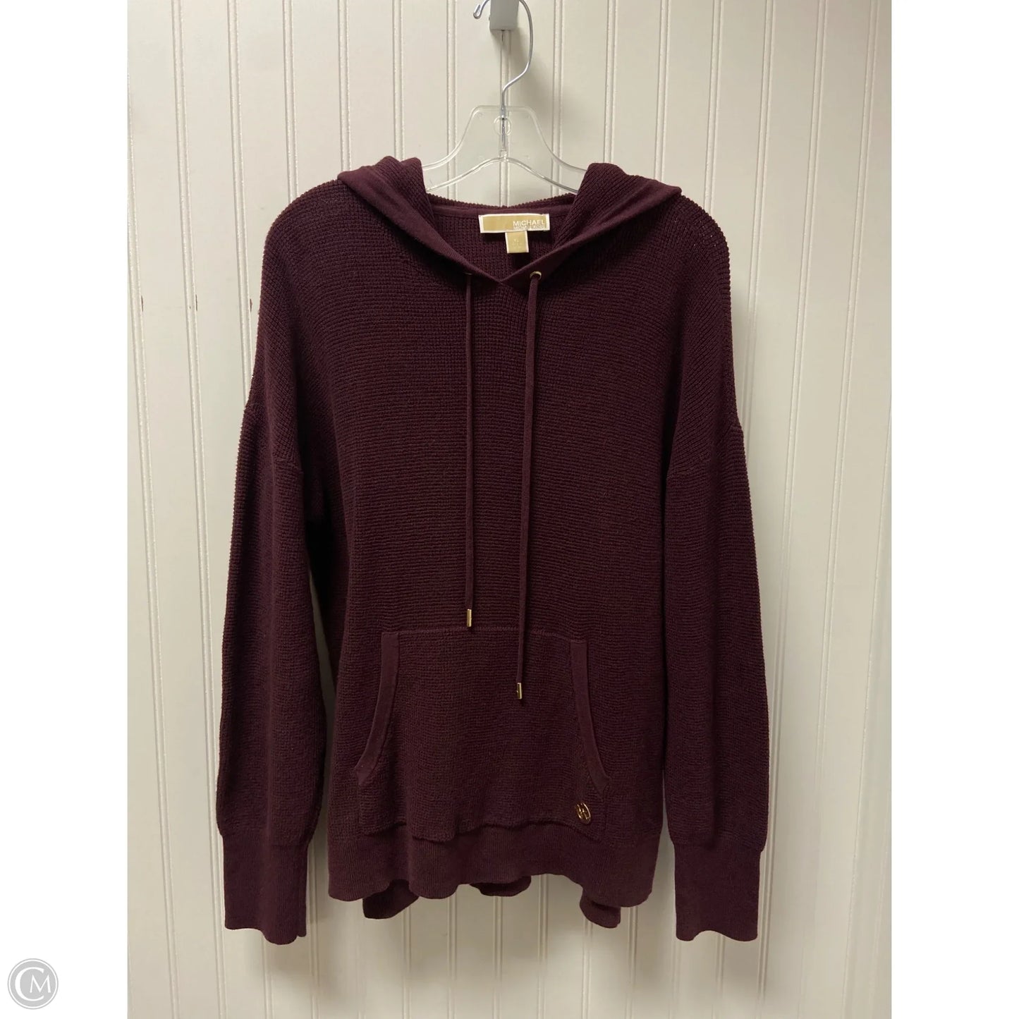 Sweatshirt Hoodie By Michael By Michael Kors In Purple, Size: Xl