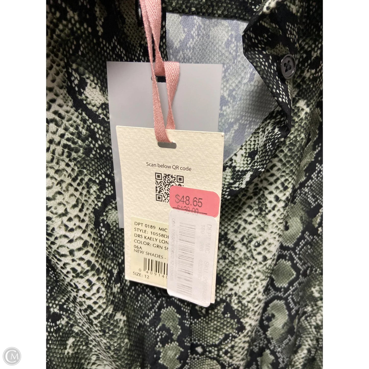 Dress Casual Midi By Alex Marie In Snakeskin Print, Size: L