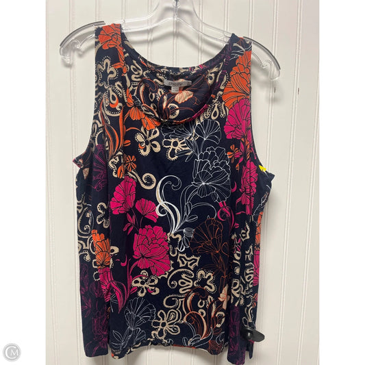 Top Sleeveless By Chicos In Navy, Size: 2x