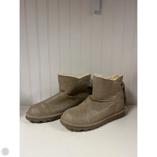 Boots Ankle Flats By Bearpaw In Taupe, Size: 10