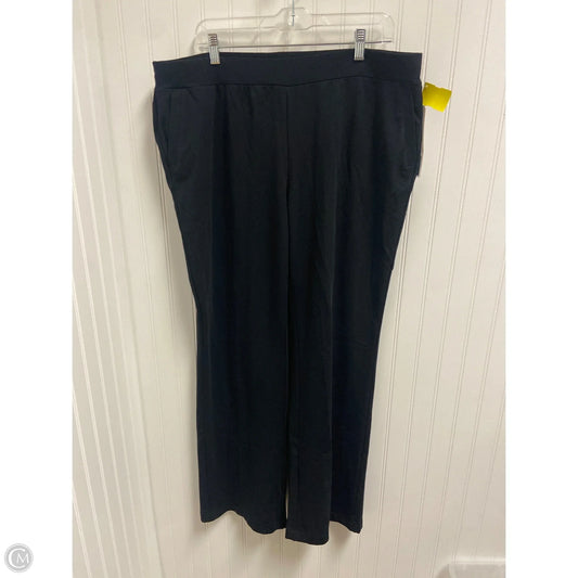 Pants Lounge By Charter Club In Black, Size: 1x