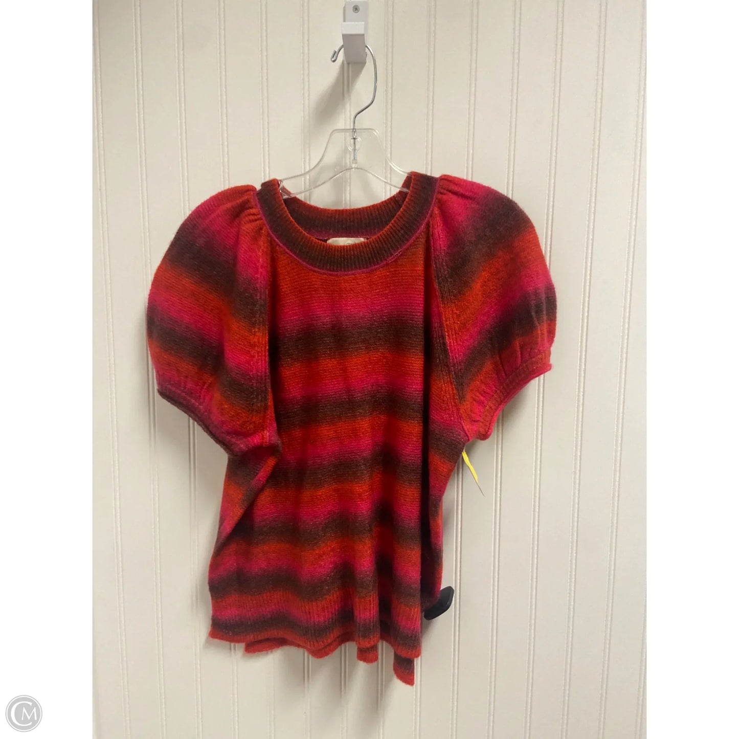 Sweater Short Sleeve By Universal Thread In Orange & Pink, Size: M