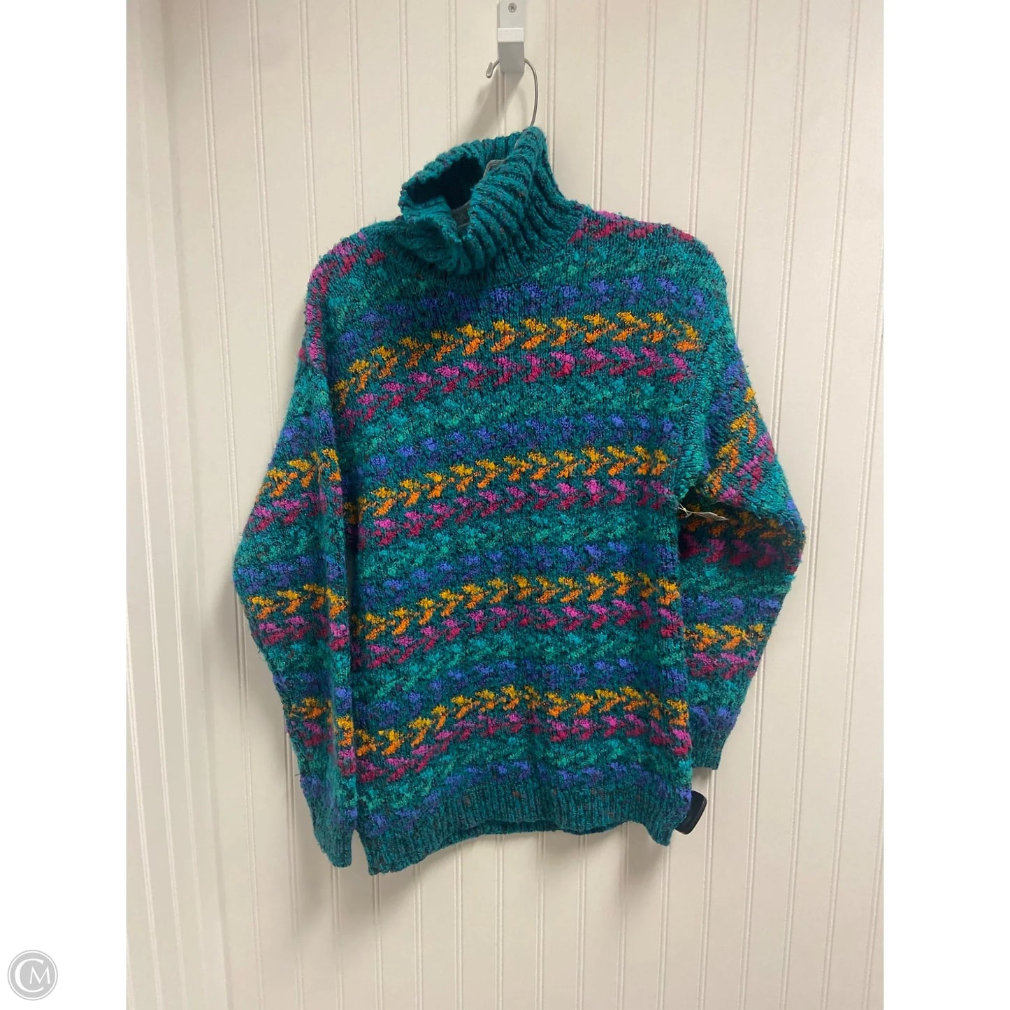 Sweater By Clothes Mentor In Teal, Size: M