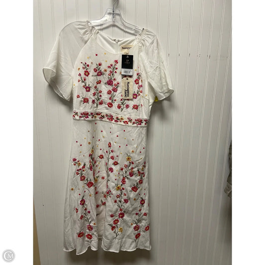 Dress Casual Midi By Savanna Jane In White, Size: M