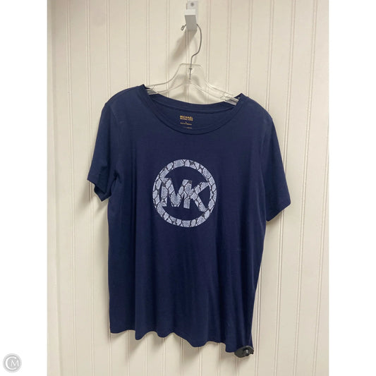Top Short Sleeve By Michael By Michael Kors In Navy, Size: L