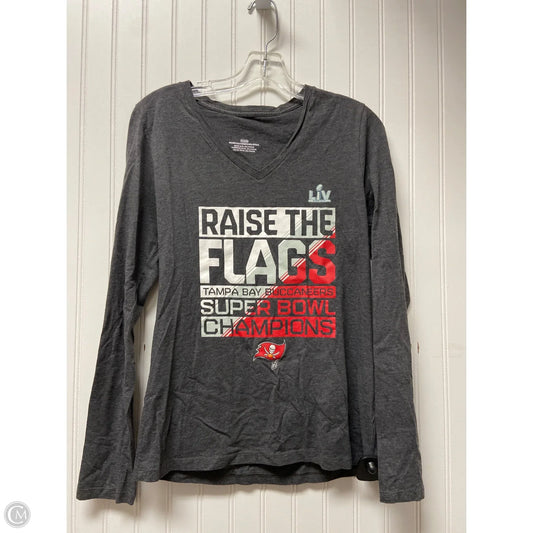 Athletic Top Long Sleeve Crewneck By Clothes Mentor In Grey, Size: M