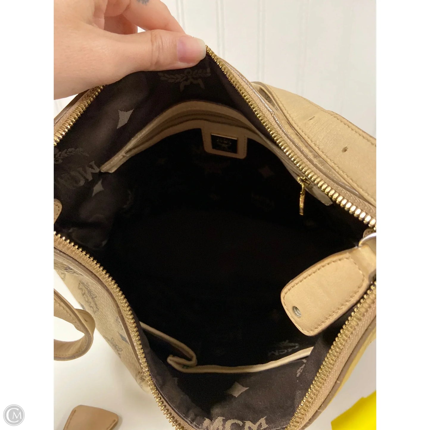 Crossbody Luxury Designer By Mcm, Size: Large