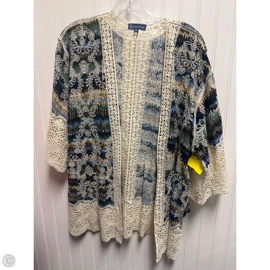 Shawl By Democracy In Cream & Green, Size: S