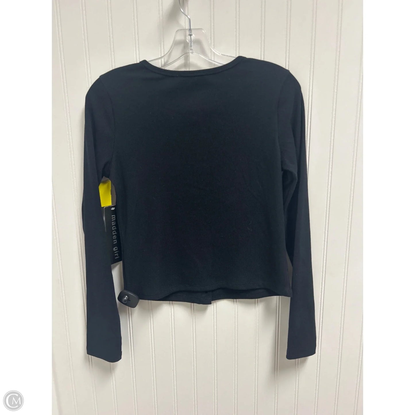 Top Long Sleeve By Madden Girl In Black, Size: M