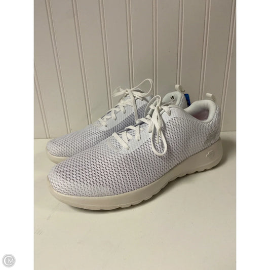 Shoes Athletic By Skechers In White, Size: 10
