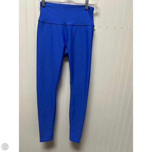 Athletic Leggings By Alo In Blue, Size: L