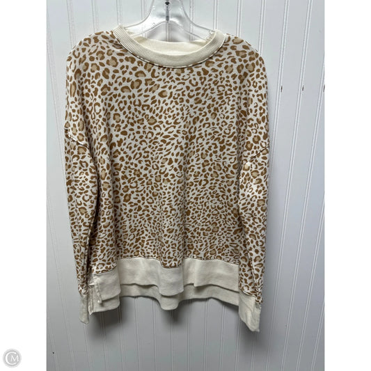 Sweatshirt Crewneck By Time And Tru In Animal Print, Size: M