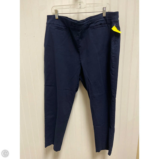 Pants Cropped By Talbots In Navy, Size: 22