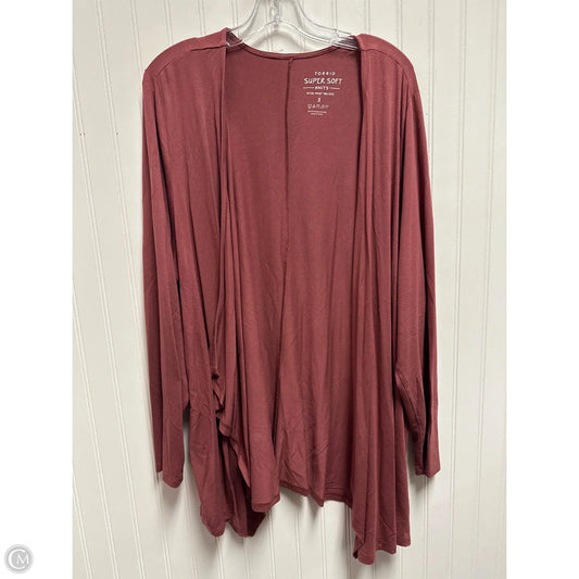 Cardigan By Torrid In Mauve, Size: 3x
