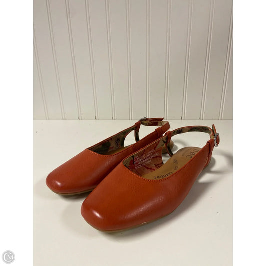 Shoes Flats By Boc In Orange, Size: 6