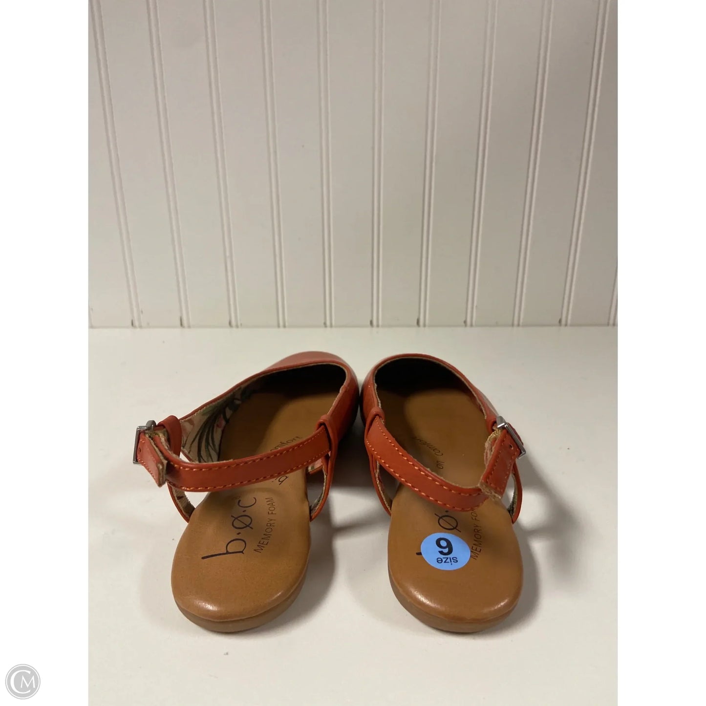 Shoes Flats By Boc In Orange, Size: 6