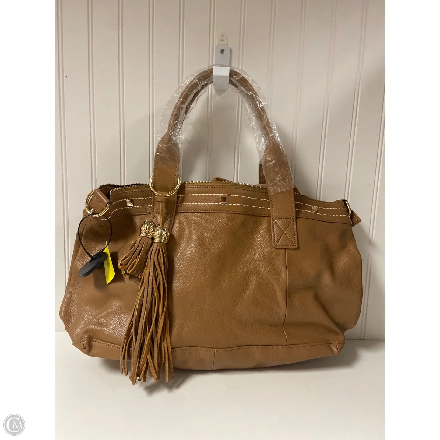 Handbag Leather By Clothes Mentor, Size: Large