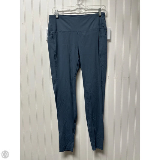 Athletic Leggings Capris By Spyder In Blue, Size: L