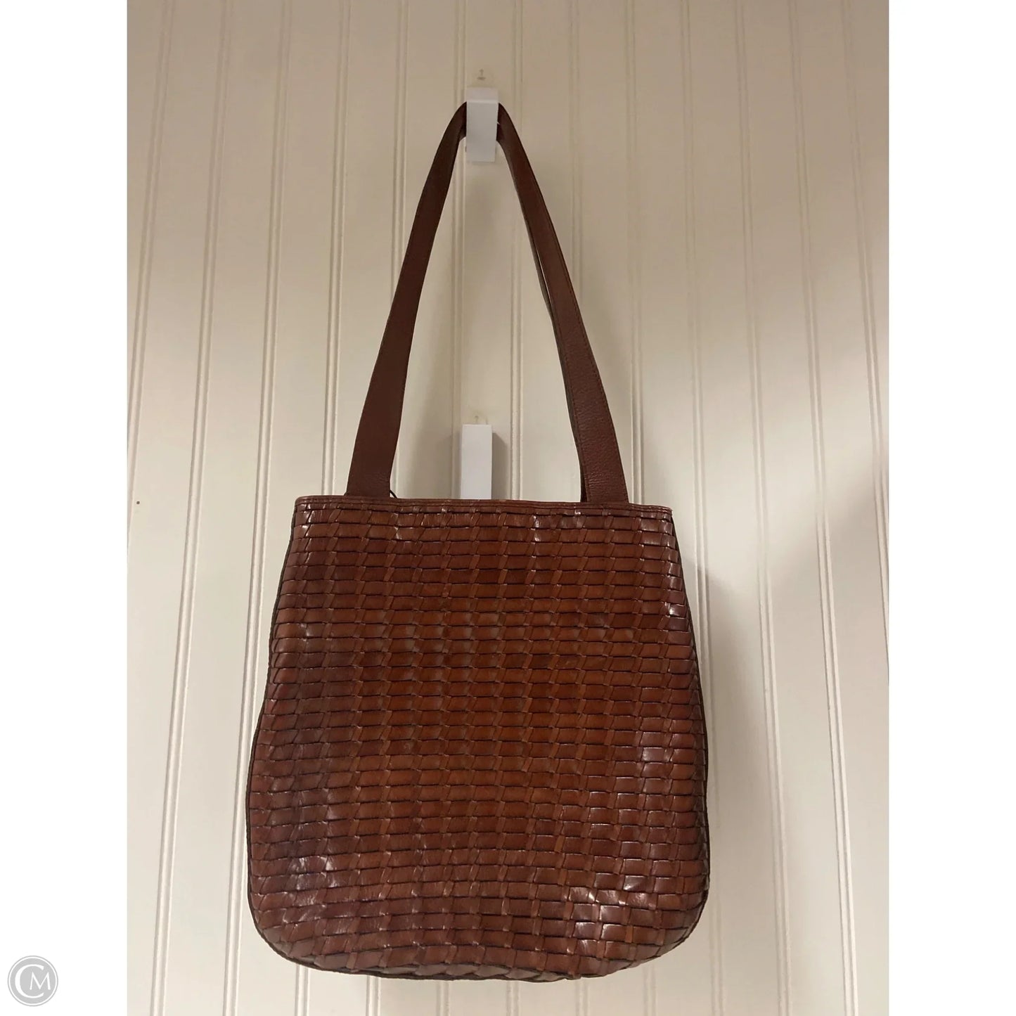 Handbag Leather By Fossil, Size: Large