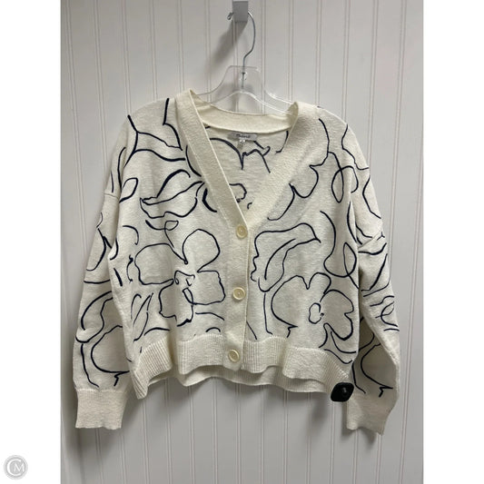 Sweater Cardigan By Madewell In Ivory, Size: M