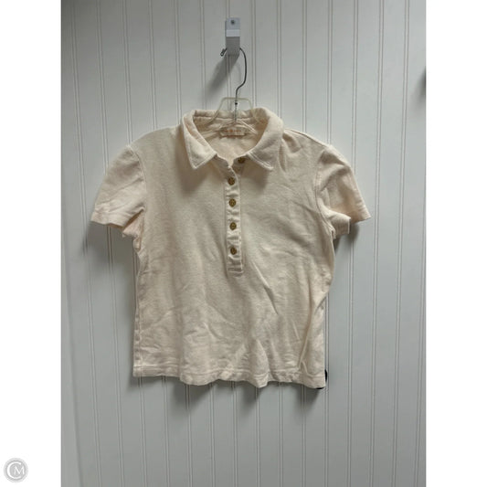 Top Short Sleeve Designer By Tory Burch In Orange, Size: S