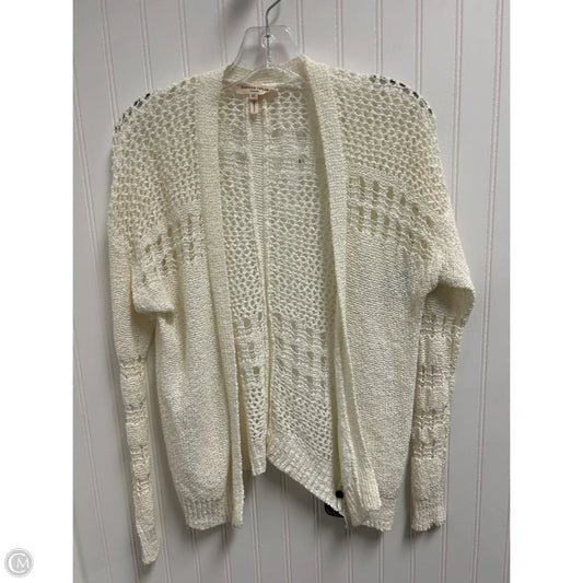 Sweater Cardigan By Rebecca Taylor In Ivory, Size: Xs