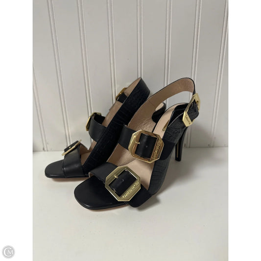 Sandals Heels Stiletto By Louise Et Cie In Black, Size: 8