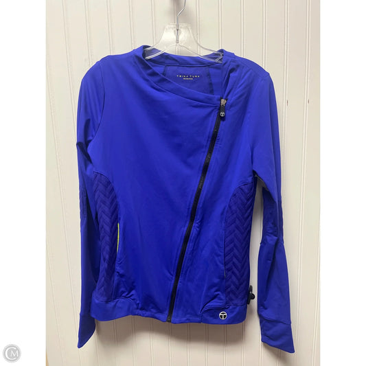 Athletic Jacket By Trina Turk In Blue, Size: M