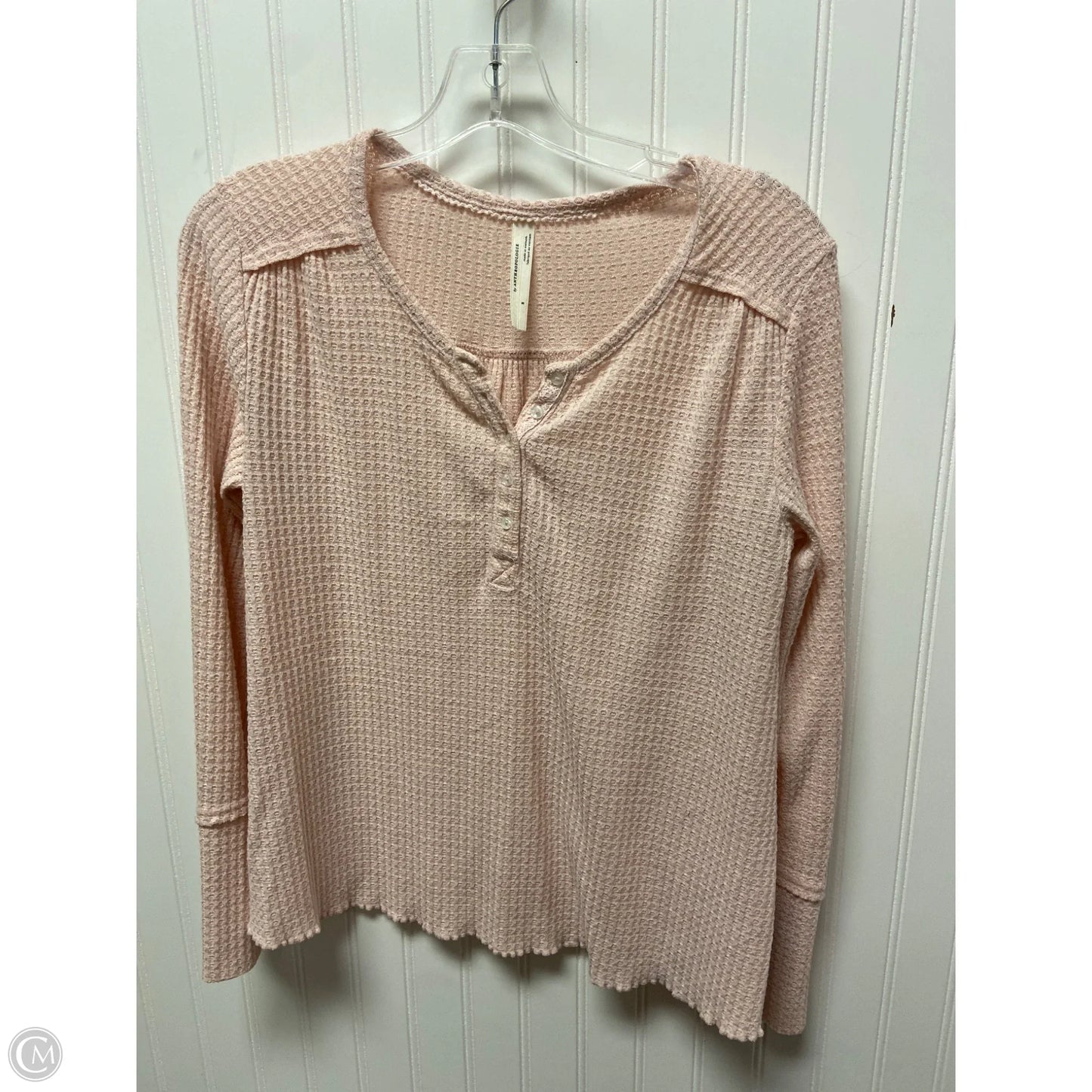 Top Long Sleeve By Anthropologie In Pink, Size: S