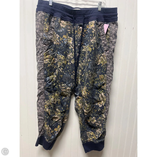 Pants Cropped By Anthropologie In Navy, Size: 1x