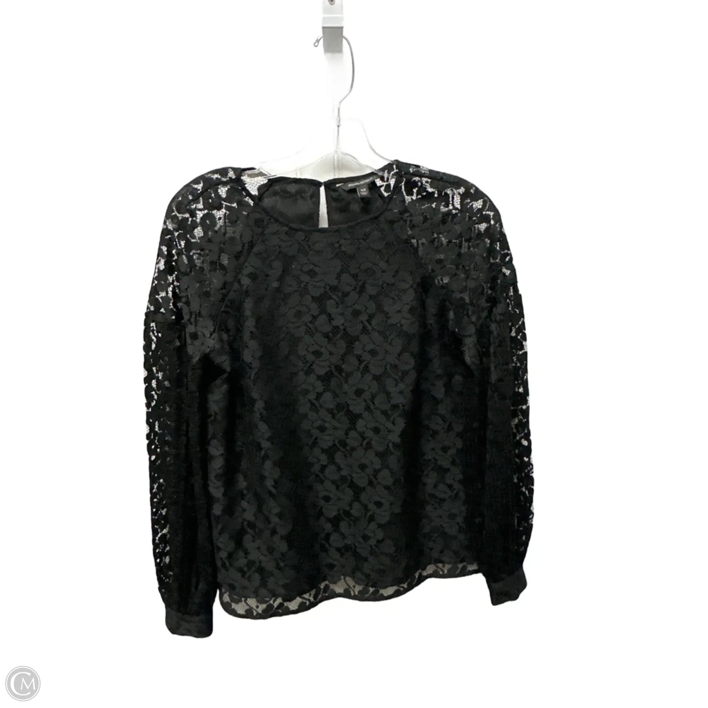 Top Long Sleeve By Banana Republic In Black, Size: Xs