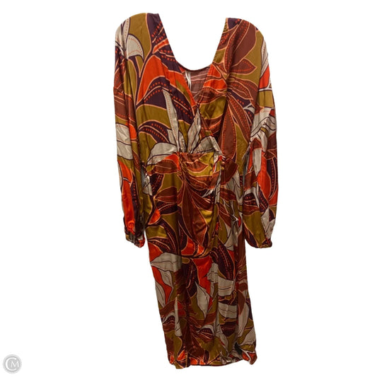 Dress Casual Maxi By Anthropologie In Multi-colored, Size: Xl