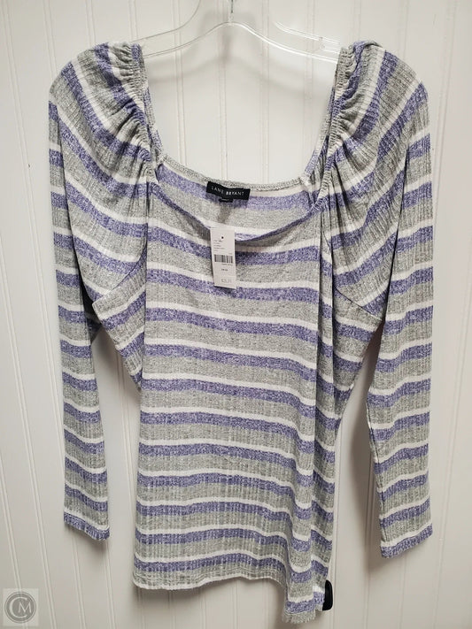 Top Long Sleeve By Lane Bryant In Striped Pattern, Size: Xl