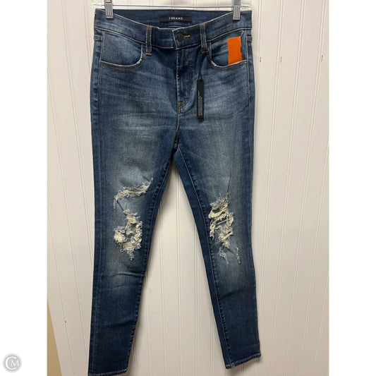 Jeans Skinny By J Brand In Blue Denim, Size: 4