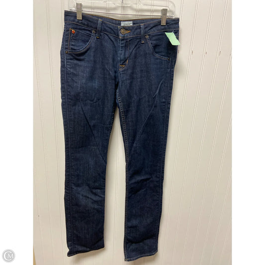 Jeans Straight By Hudson In Blue Denim, Size: 4